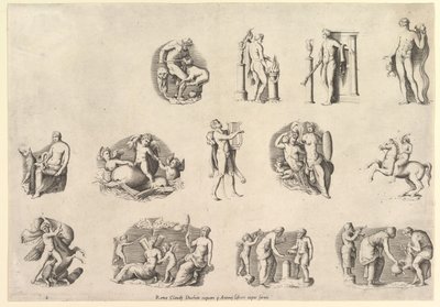 Speculum Romanae Magnificentiae: Themen nach der Antike, ausgeführt ca. 1550-77, gedruckt nach 1577 von Unbekannt