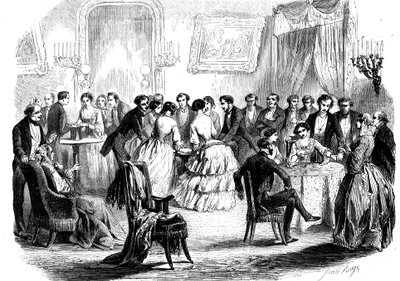 Spiritistisches Treffen in einem Pariser Salon von Unbekannt