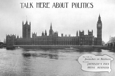 Hier über Politik sprechen - Jaeneckes Tintenwerbung, 1909 von Unbekannt