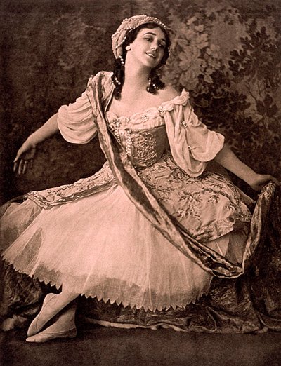 Tamara Karsavina, russische Ballerina, in Nikolai Tcherepnins Ballett Le Pavillon d