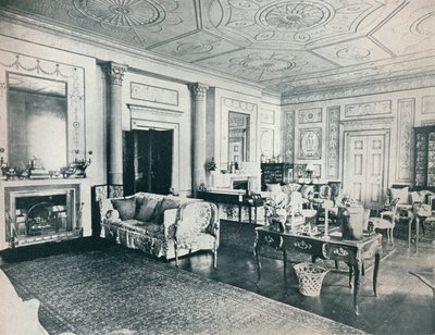 Der Adam-Salon, Stoke Edith, ca. 1909 von Unbekannt