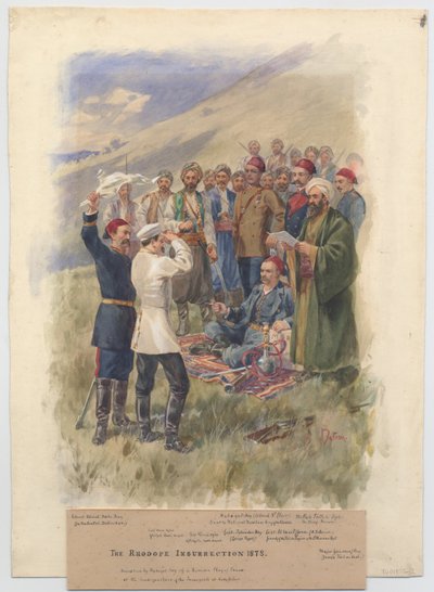 Der Aprilaufstand 1878. Verhandlungen im Hauptquartier der Aufständischen, 1878 von Unbekannt