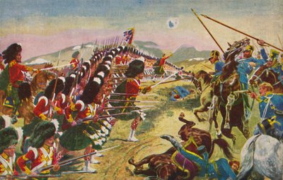 Die Argyll & Sutherland Highlanders. Die dünne rote Linie bei Balaclava, 1854, 1939 von Unbekannt