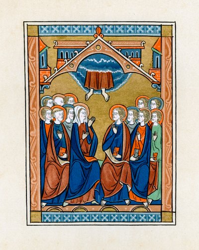 Die Himmelfahrt, 1250-1260 von Unbekannt