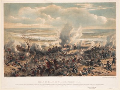 Die Schlacht von Calafat am Januar 1854, 1854 von Unbekannt