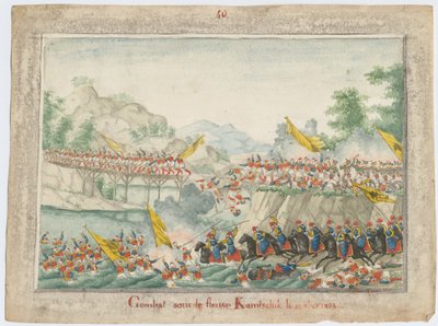Die Schlacht am Fluss Kamchik am 15. Oktober 1828, 1829 von Unbekannt