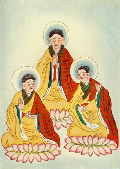 Die buddhistische Triade von Unbekannt