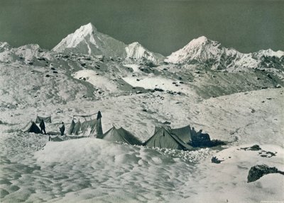 Das Lager unterhalb von Jongsong La, ca. 1903 von Unbekannt
