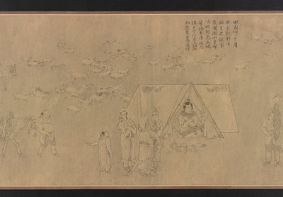 Die Gefangenschaft von Cai Wenji, Ming-Dynastie, 14.-15. Jahrhundert von Unbekannt