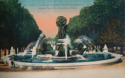Der Carpeaux-Brunnen - Jardin du Luxembourg, Paris, um 1920 von Unbekannt