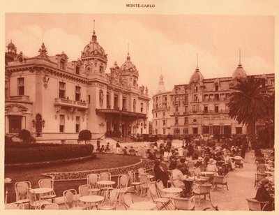 Das Casino und Hotel de Paris, Monte Carlo, 1930 von Unbekannt