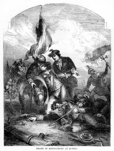 Der Tod von General Richard Montgomery in Quebec von Unbekannt