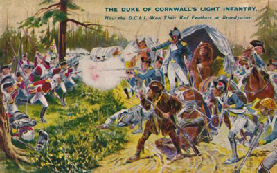 Die Duke of Cornwalls Light Infantry bei Brandywine, 1777, 1939 von Unbekannt