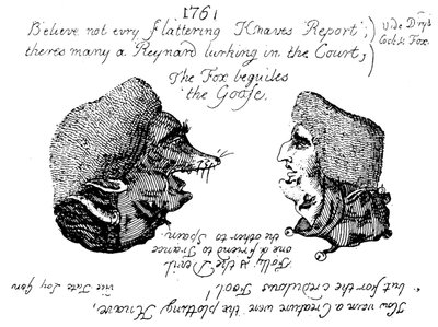 Der Herzog von Newcastle und Lord Holland, 1761 um 1905 von Unbekannt
