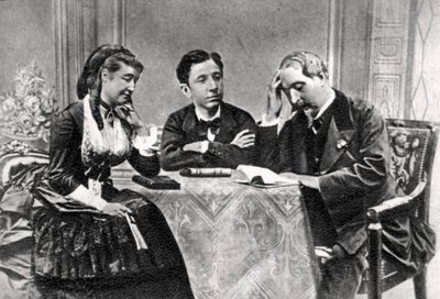 Die französische Kaiserfamilie im Exil, Chislehurst, Kent, 1871-1873 von Unbekannt