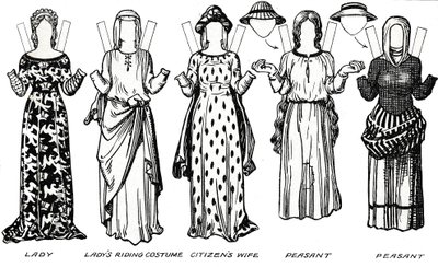 Die Galerie der britischen Kostüme: Kleid getragen in der Regierungszeit von Edward I., um 1934 von Unbekannt