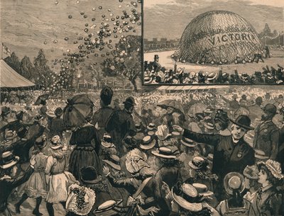 Das Jubiläumsfest für die Kinder der Londoner Schulen im Hyde Park, 1887 von Unbekannt