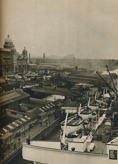 Die Anlegestelle in Liverpool, 1936 von Unbekannt