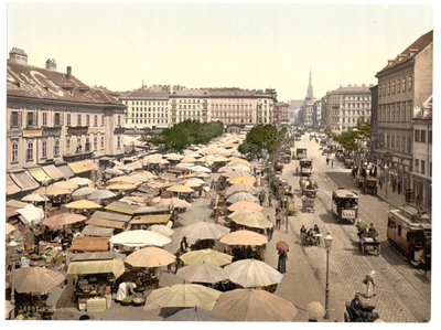 Der Naschmarkt, Wien von Unbekannt