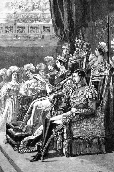 Die Königin eröffnet das Parlament, 1846, 1900 von Unbekannt