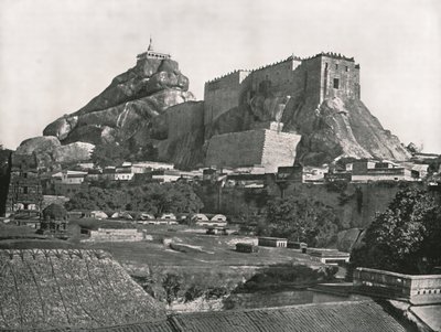 Der Felsen von Norden gesehen, Trichinopoly, Indien von Unbekannt