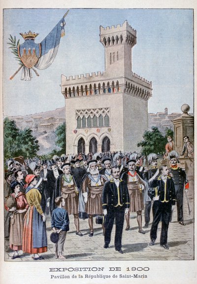 Der Pavillon von San Marino auf der Weltausstellung 1900, Paris, 1900 von Unbekannt