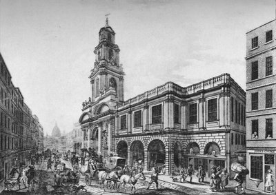 Die Zweite Königliche Börse, Südfront, 1788 von Unbekannt
