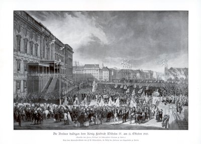 Der Thronaufstieg von Friedrich Wilhelm IV. von Preußen, 15. Oktober 1840, 1900 von Unbekannt