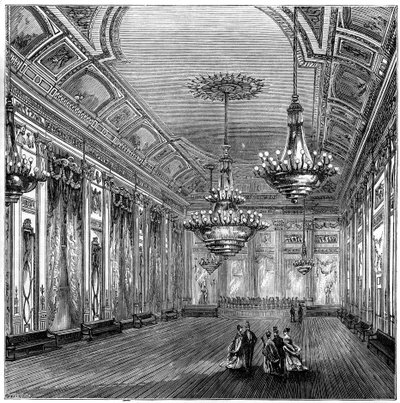 Der Ballsaal in Williss Rooms, London, 1891 von Unbekannt