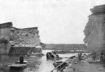 Die Brücke bei Trilport, Erste Schlacht an der Marne, Frankreich, 5.-12. September 1914 von Unbekannt