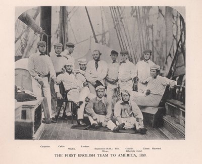 Das erste englische Cricket-Team, das Amerika bereiste von Unbekannt