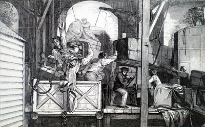 Der Transport von Fracht von Unbekannt