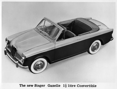 Der neue Singer Gazelle 1,5 Liter Cabriolet, ca. 1956-1958 von Unbekannt