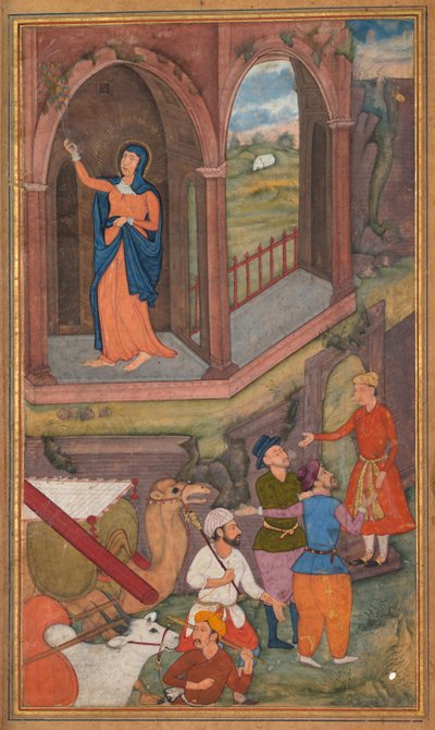 Der Geburtsort Jesu, aus einem Mirat al-quds von Pater Jerome Xavier, 1602-1604 von Unbekannt