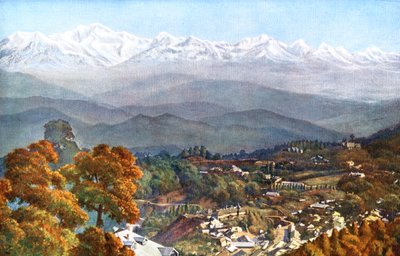 Der Schnee von Jalapahar, Darjeeling, Indien, frühes 20. Jahrhundert von Unbekannt