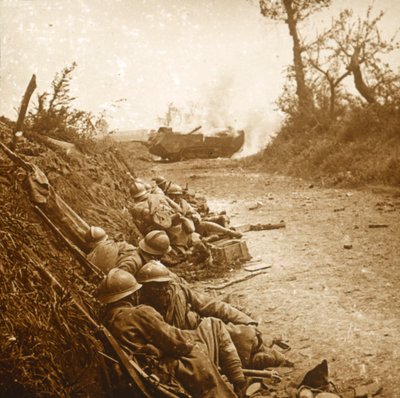 Die Einnahme von Courcelles, Nordfrankreich, Juni 1918 von Unbekannt