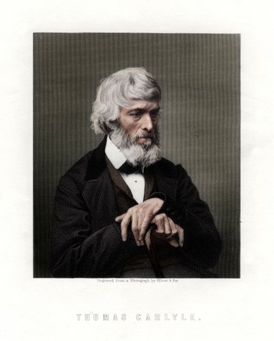 Thomas Carlyle, schottischer Essayist, Satiriker und Historiker, Mitte bis Ende des 19. Jahrhunderts von Unbekannt