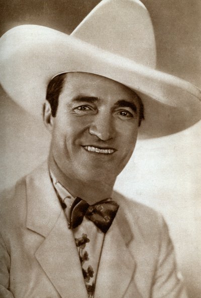 Tom Mix, amerikanischer Filmschauspieler, 1933 von Unbekannt