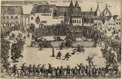 Turnier zur Zeit von Heinrich I. dem Vogler 938, ca. 1575 von Unbekannt