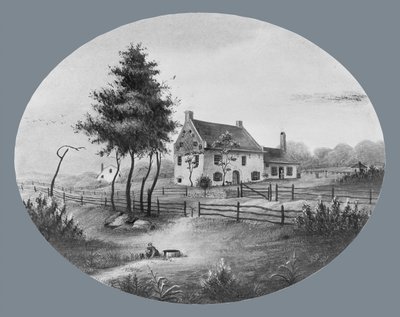Vechte-Haus in Gowannus, Brooklyn, New York, 1865 von Unbekannt