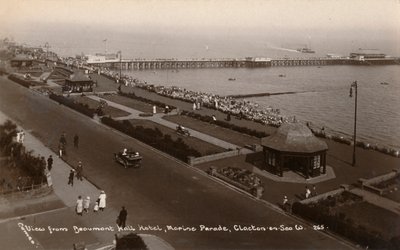 Blick vom Beaumont Hall Hotel, Marine Parade, Clacton-on-Sea, ca. 1925 von Unbekannt