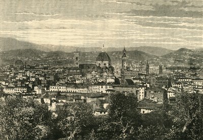 Blick auf Florenz vom Belvedere, 1890 von Unbekannt