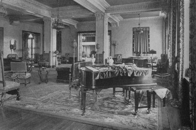 Ansicht der Lounge, Gaylord Apartments, Los Angeles, Kalifornien, 1924 von Unbekannt