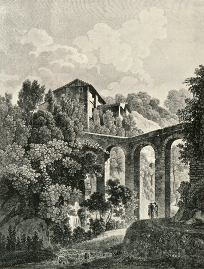 Blick auf das Aquädukt, in der Nähe der Alhambra, 19. Jahrhundert von Unbekannt