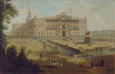 Ansicht des Michael-Palastes in St. Petersburg, 1800er Jahre von Unbekannt