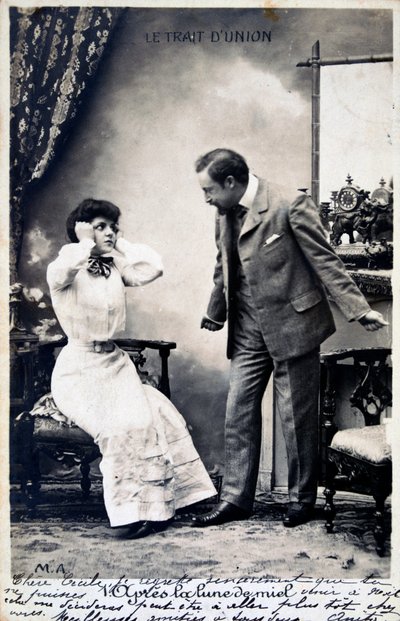 Französische Vintage-Postkarte, ca. 1900 von Unbekannt