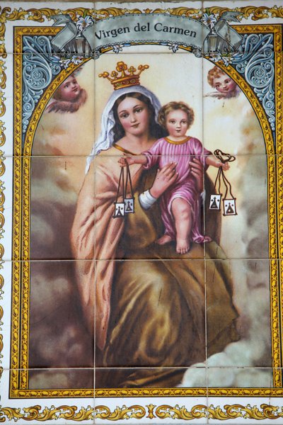 Virgen del Carmen Mosaik, Málaga, Spanien von Unbekannt
