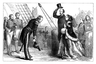 Besuch der Königin und Prinz Albert auf der Resolute, 1856, ca. 1888 von Unbekannt