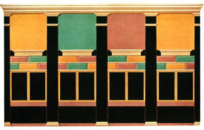 Wanddekoration, Pompeji, Italien, 1928 von Unbekannt