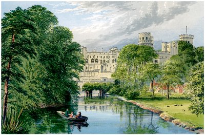 Warwick Castle, Warwickshire, Heim des Earl of Warwick, um 1880 von Unbekannt